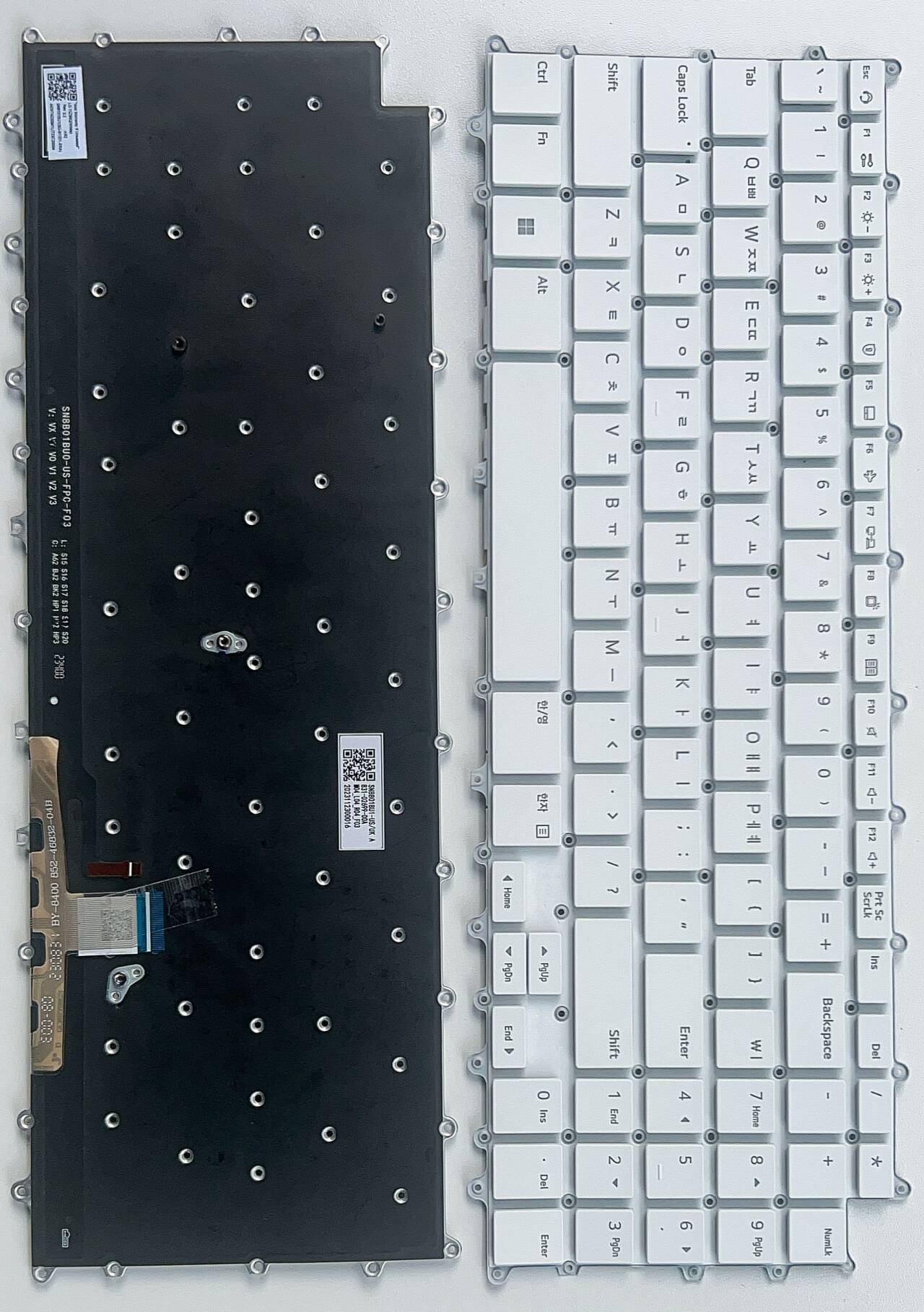 Picture of New Replacement Laptop Keyboard For LG 15Z90R/16Z90R WHITE Backlit Other Language Layout